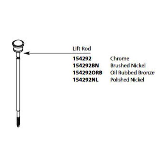 Moen - WEYMOUTH 4H RT LIFT ROD KIT - Oil Rubbed Bronze