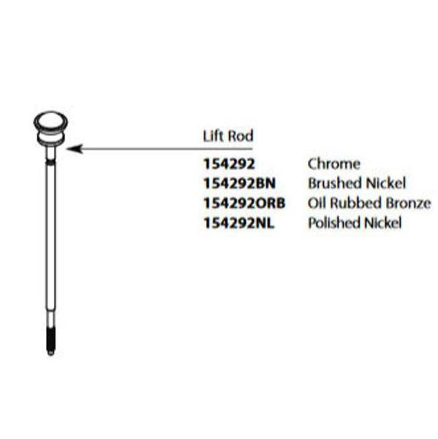 Moen - WEYMOUTH 4H RT LIFT ROD KIT - Oil Rubbed Bronze