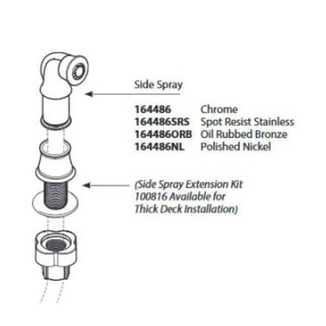Moen - SIDESPRAY SRS - Spot Resist Stainless