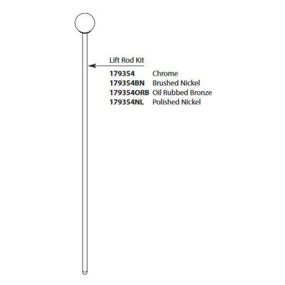 Moen - LIFT ROD KIT CHR - Chrome