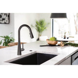 Sleek One-Handle High Arc Pulldown Kitchen Faucet Featuring Power Boost, Chrome