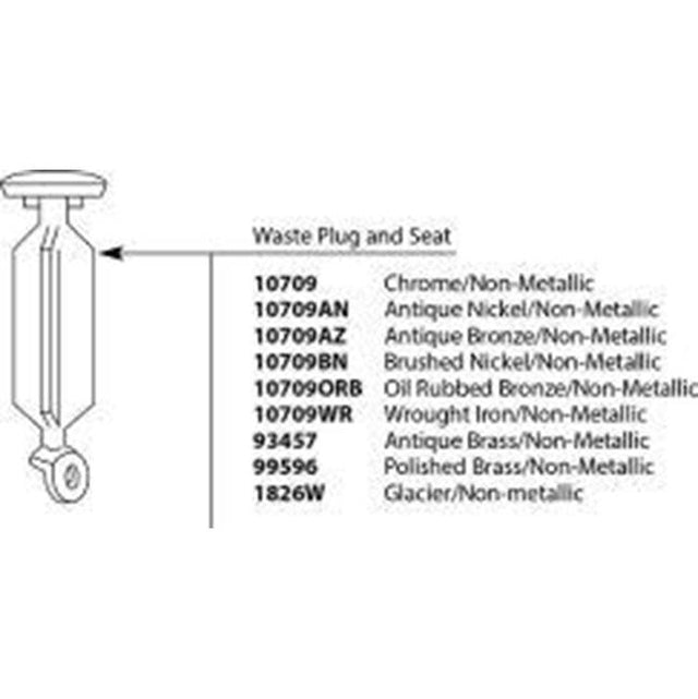 Moen - Drain plug and seat - Glacier