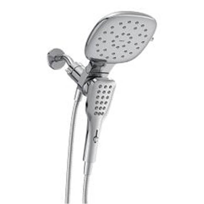 Moen - Chrome eight-function 7'' diameter spray head standard with handshower - Chrome