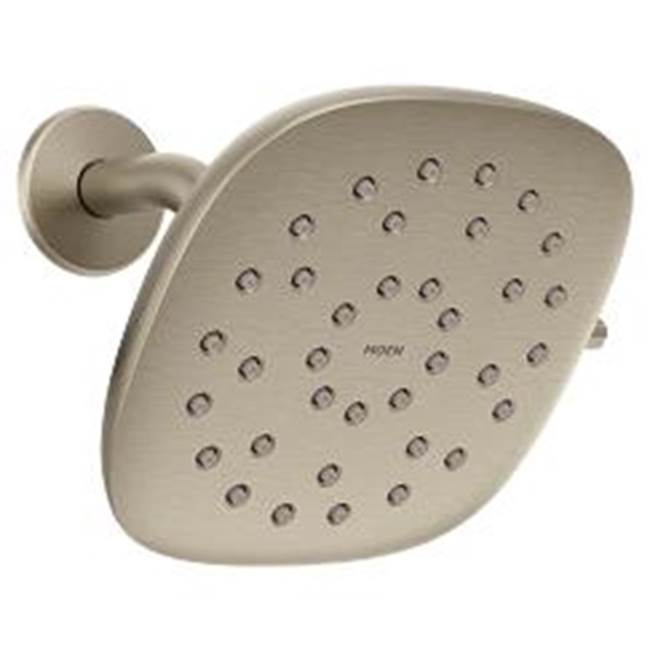 Moen - Brushed nickel eight-function 6'' diameter spray head rainshower - Brushed Nickel