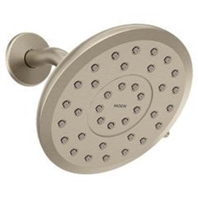 Moen - Brushed nickel eight-function 6'' diameter spray head rainshower - Brushed Nickel