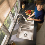 1600 Series 16-Gauge Double Bowl Undermount Sink, Stainless Steel