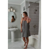 Brushed Nickel Adjustable Curved Shower Rod