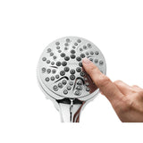 Engage Magnetix 4-Inch Six-Function Handheld Showerhead with Magnetic Docking System, Chrome