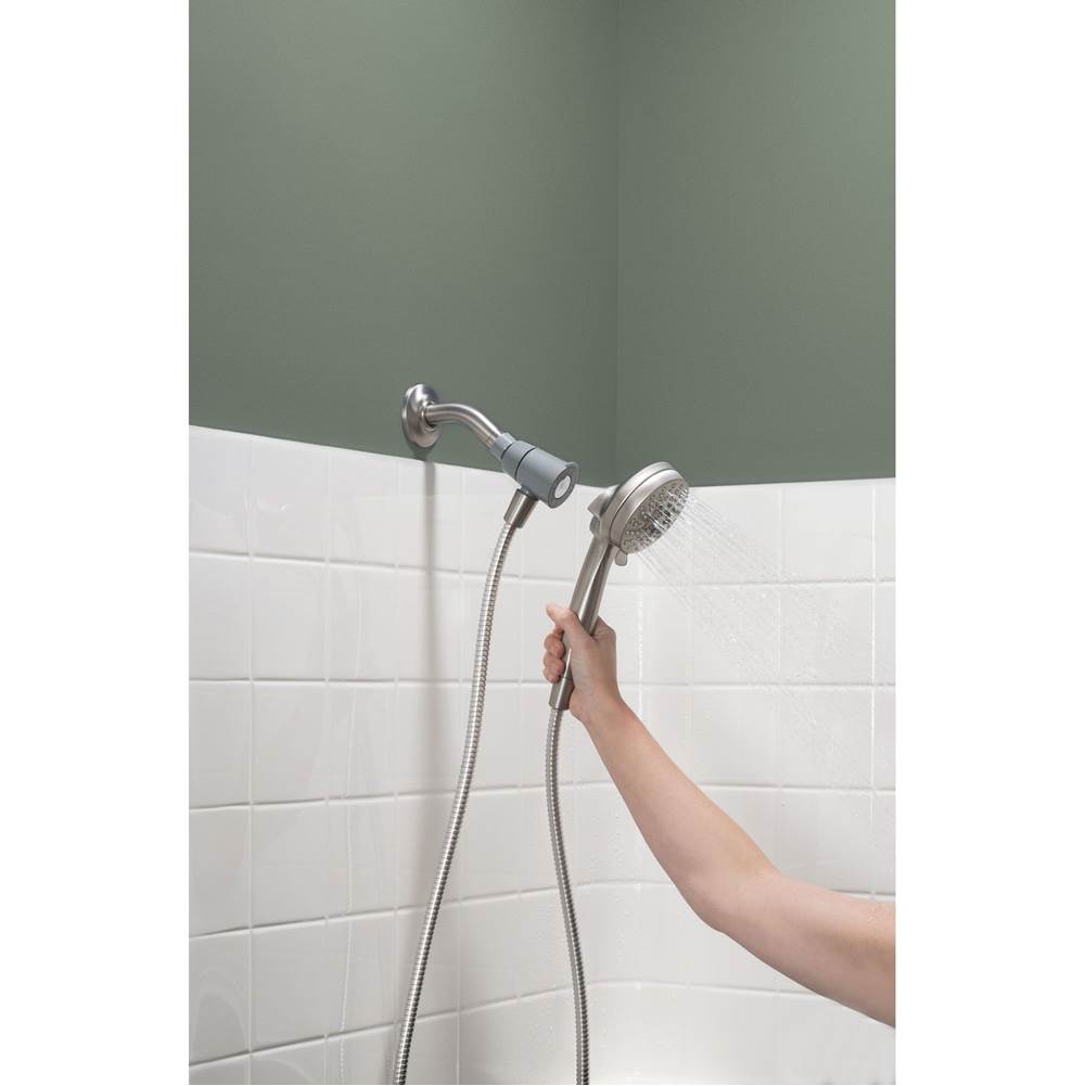 Engage Magnetix 4-Inch Six-Function Handheld Showerhead with Magnetic Docking System, Chrome
