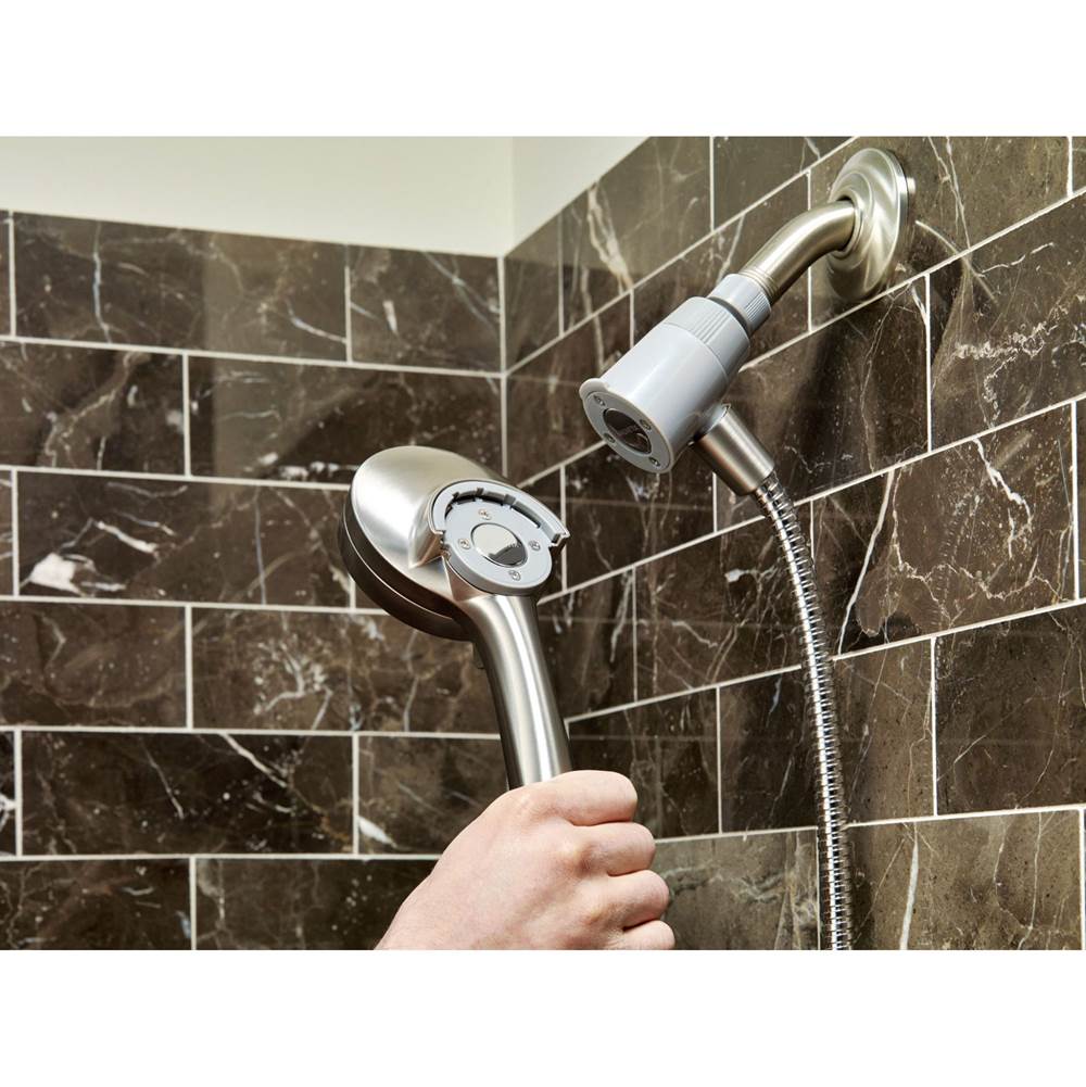 Engage Magnetix 4-Inch Six-Function Handheld Showerhead with Magnetic Docking System, Chrome