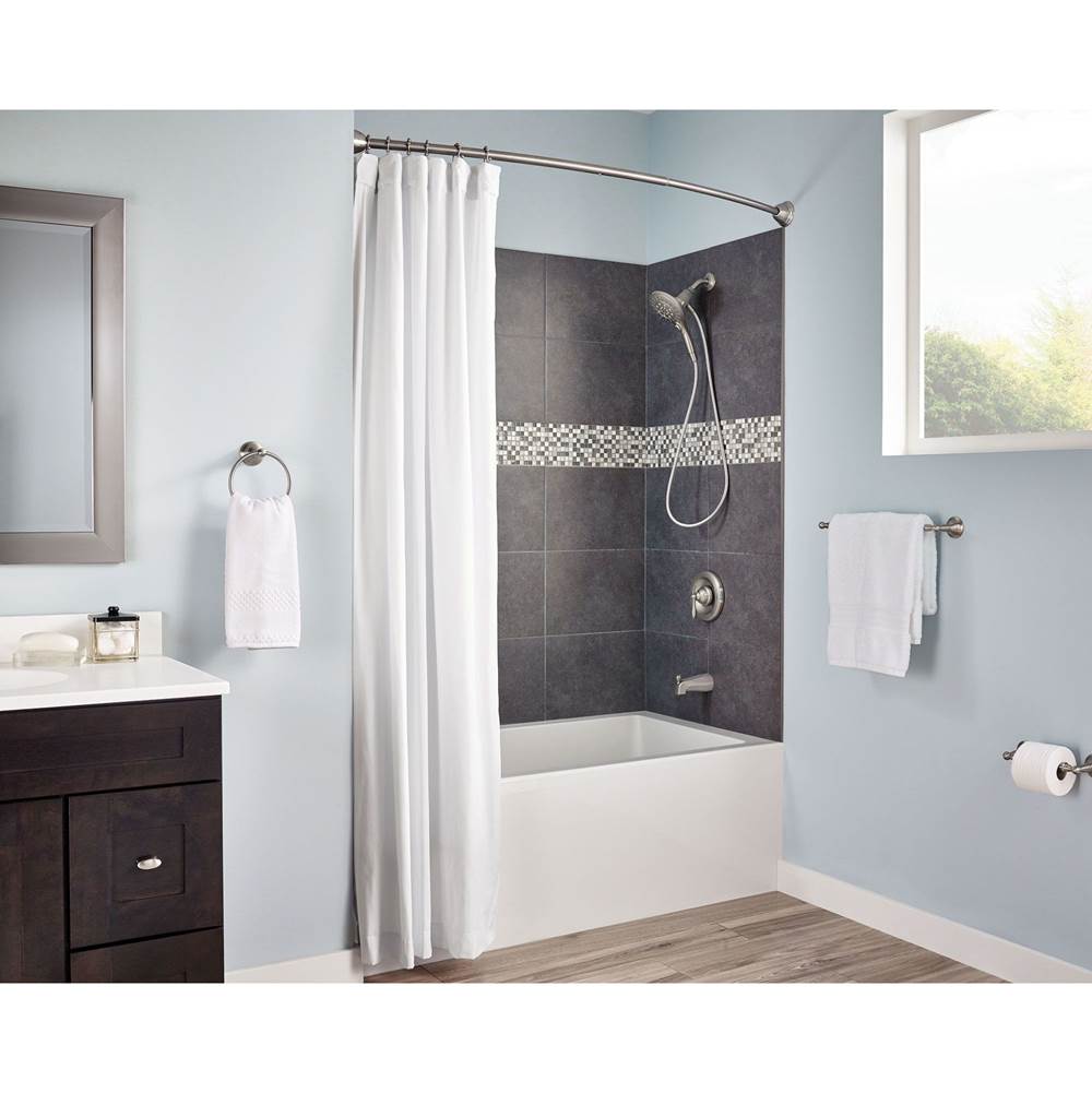 Brushed Nickel Towel Ring