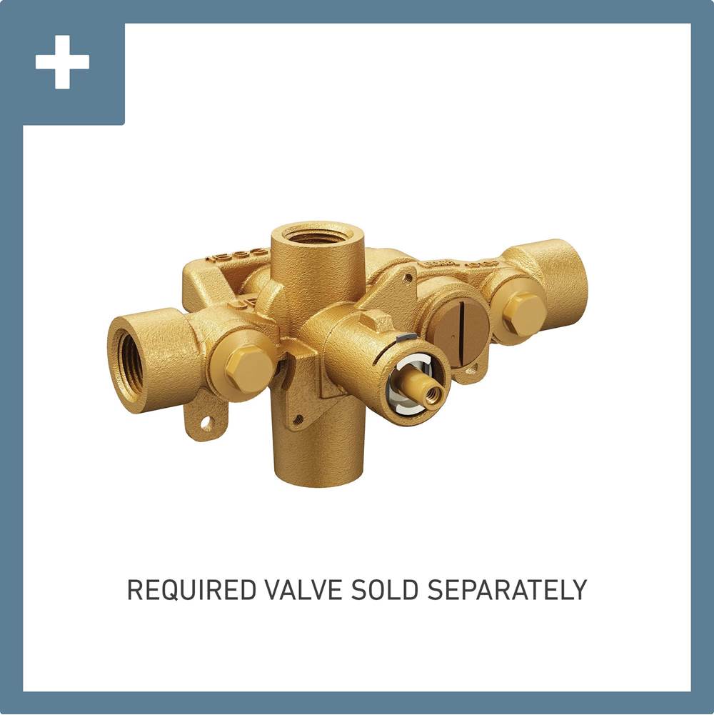 Kingsley Moentrol Tub and Shower Valve Trim Kit, Valve Required, Chrome