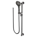 5-Function Massaging Handshower with Toggle Pause, Includes 30-Inch Slide Bar and 69-Inch Hose, Chrome