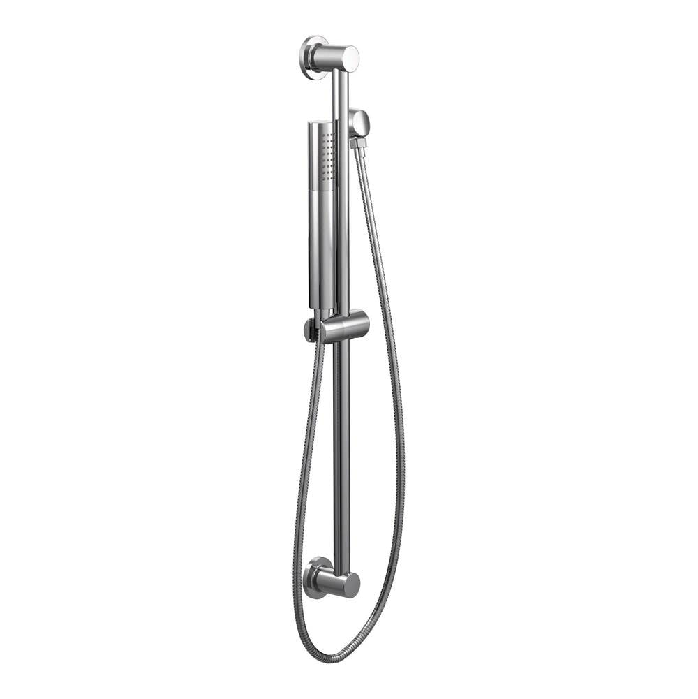 Modern Eco-Performance Handshower Handheld Shower with 30-Inch Slide Bar and 69-Inch Metal Hose, Chrome