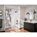 Brushed Gold Adjustable Curved Shower Rod