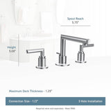 Arris 8 in. Widespread 2-Handle Bathroom Faucet Trim Kit in Chrome (Valve Sold Separately)