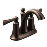 Chrome Two-Handle Bathroom Faucet, 5.50 x 8.13 x 10.13 inches