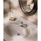 Chateau Two-Handle Low Arc Bathroom Faucet, Chrome