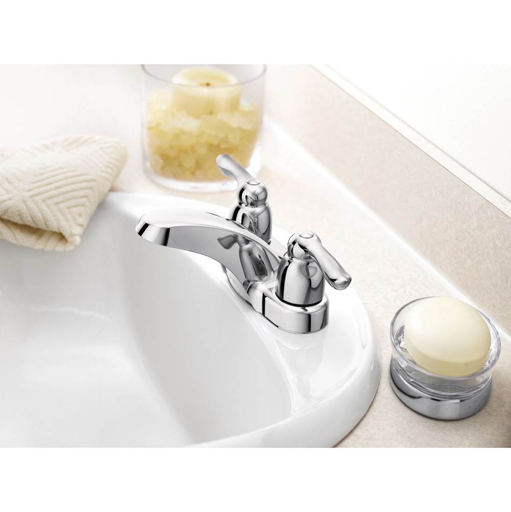 Chateau Two-Handle Low Arc Bathroom Faucet, Chrome