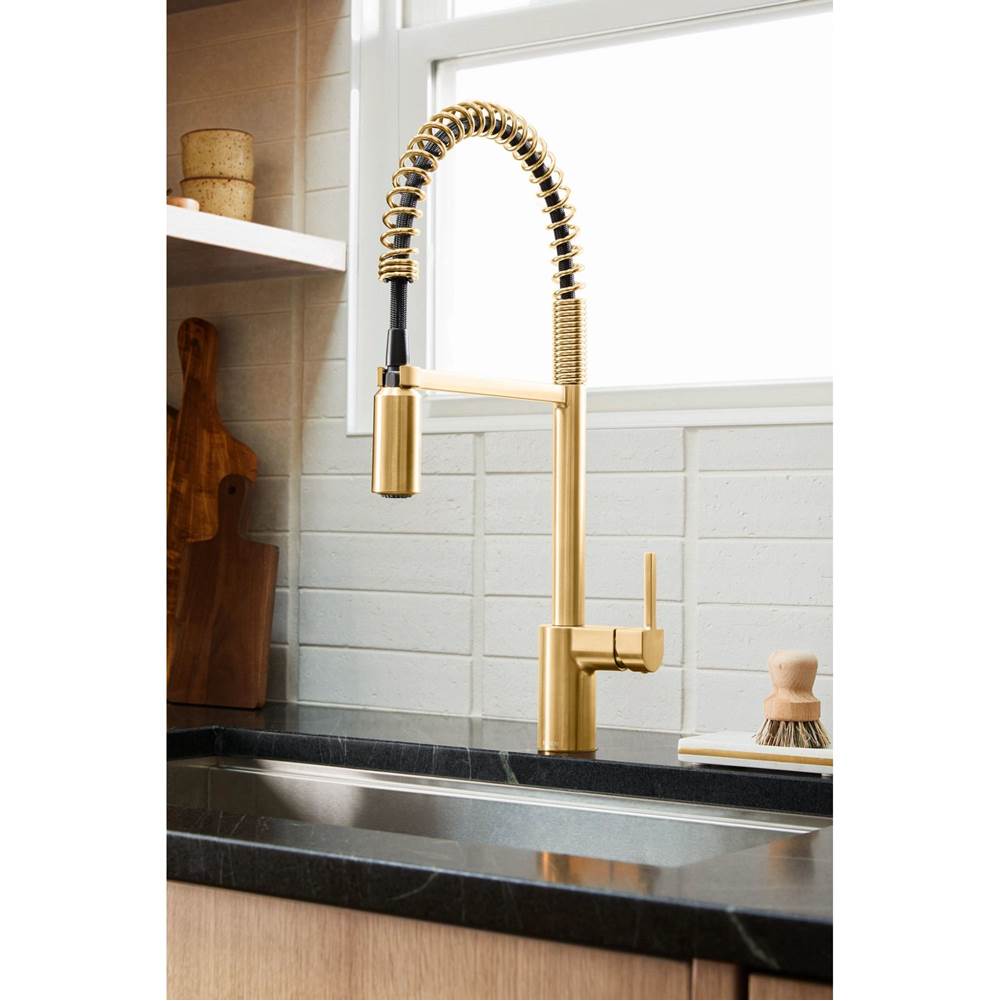 Align One Handle Pre-Rinse Spring Pulldown Kitchen Faucet with Power Boost, Chrome