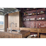 Align One-Handle High-Arc Modern Kitchen Faucet with Side Spray, Chrome