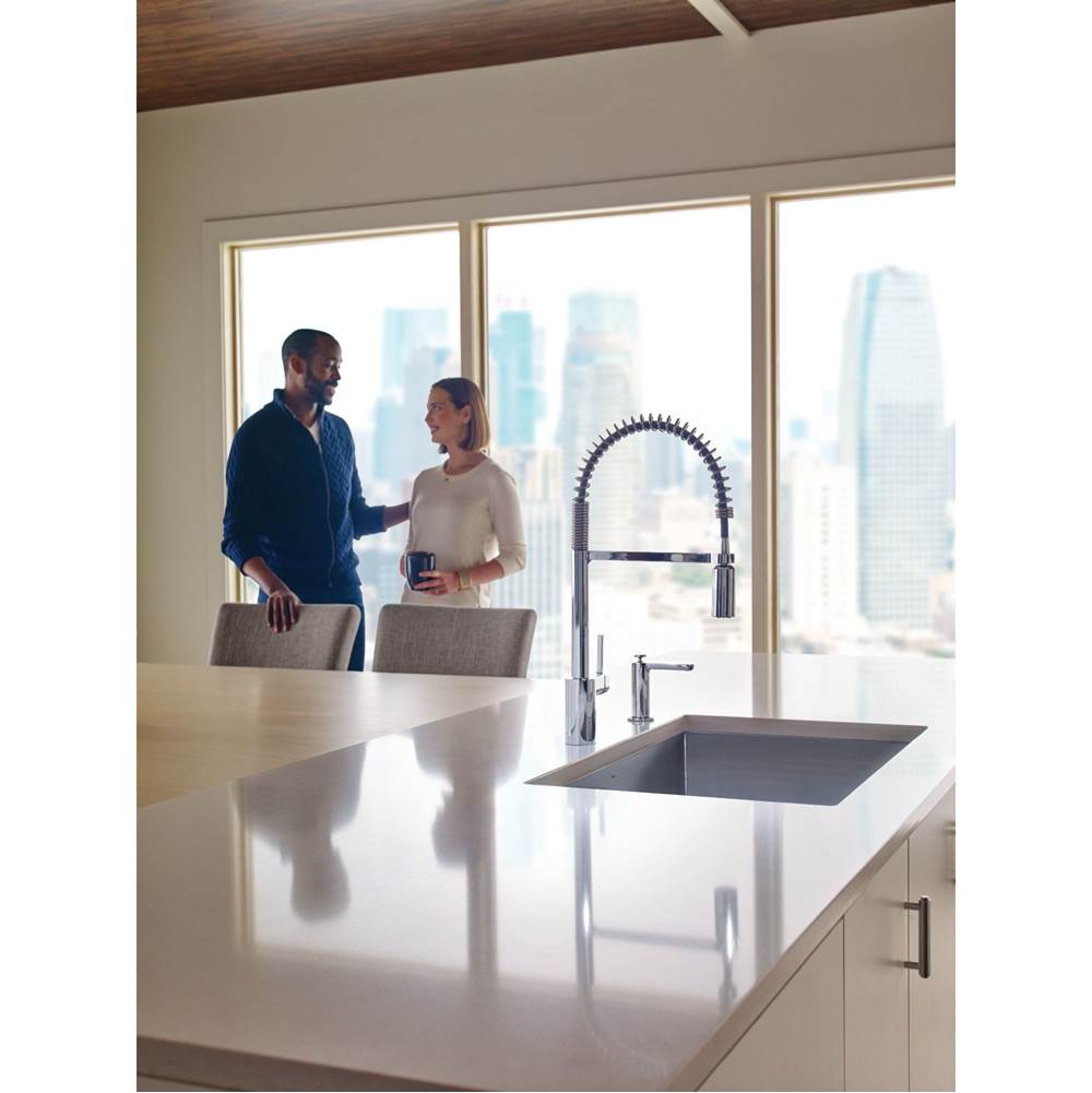 1600 Series 16 Gauge Single Bowl Undermount Sink, Stainless Steel