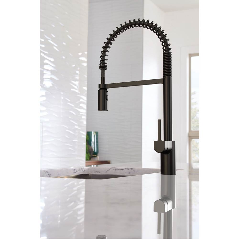 Align One Handle Pre-Rinse Spring Pulldown Kitchen Faucet with Power Boost, Chrome