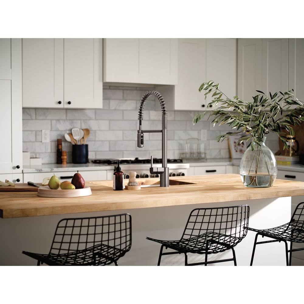 Align One Handle Pre-Rinse Spring Pulldown Kitchen Faucet with Power Boost, Chrome
