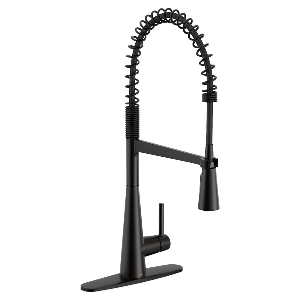 Sleek One Handle Pre-Rinse Spring Pulldown Kitchen Faucet with Power Boost, Chrome