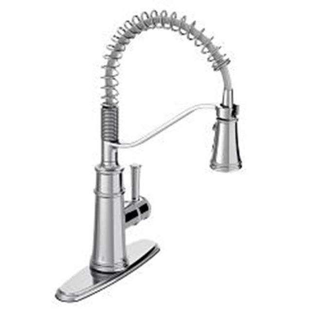 Moen - Chrome One-Handle Pulldown Kitchen Faucet - Chrome