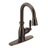 Brantford One-Handle High-Arc Pulldown Bar Faucet with Reflex and Power Clean, Oil Rubbed Bronze