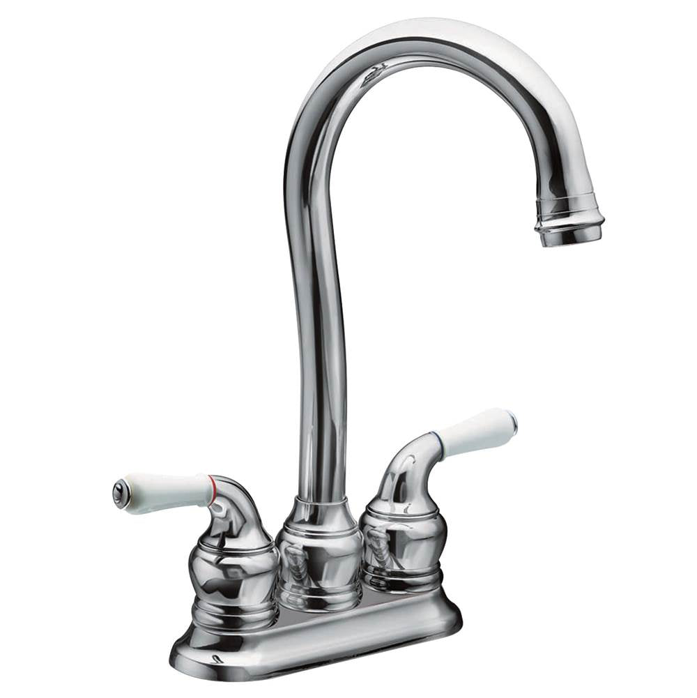 Monticello Replacement Handle Knob Insert, Porcelain and Chrome (2-Pack)
