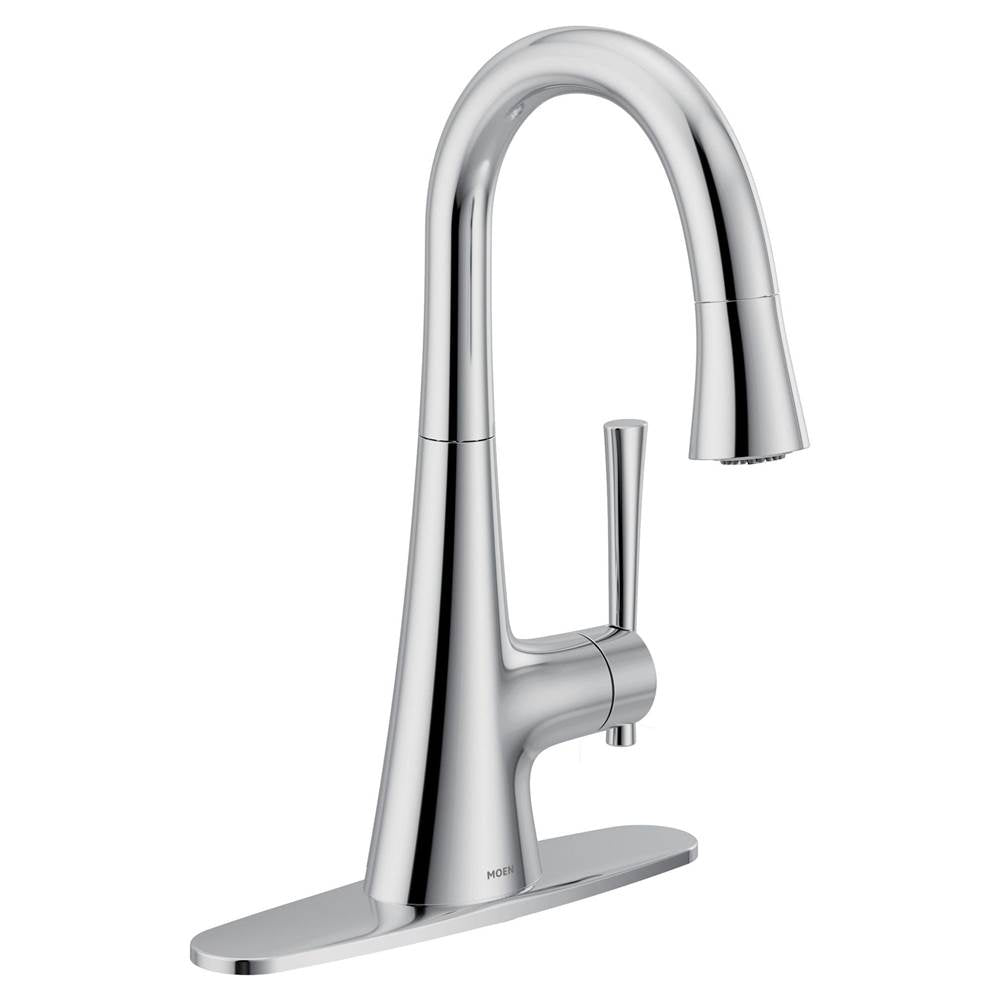 Kurv Chrome One-Handle High Arc Bar Faucet