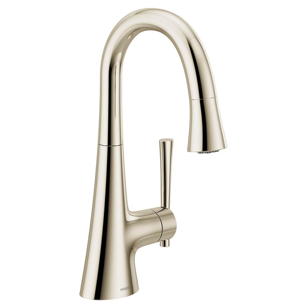 Kurv Polished Nickel One-Handle High Arc Bar Faucet