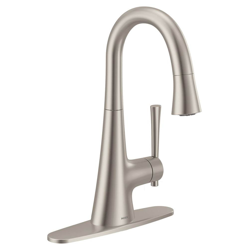 Kurv Spot Resist Stainless One-Handle High Arc Bar Faucet