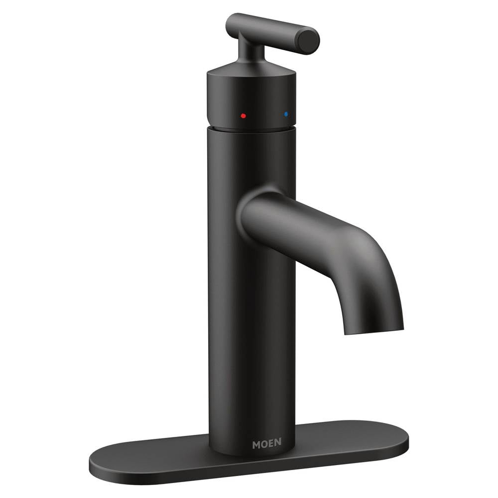 Gibson One-Handle Single Hole Modern Bathroom Sink Faucet with Optional Deckplate, Chrome