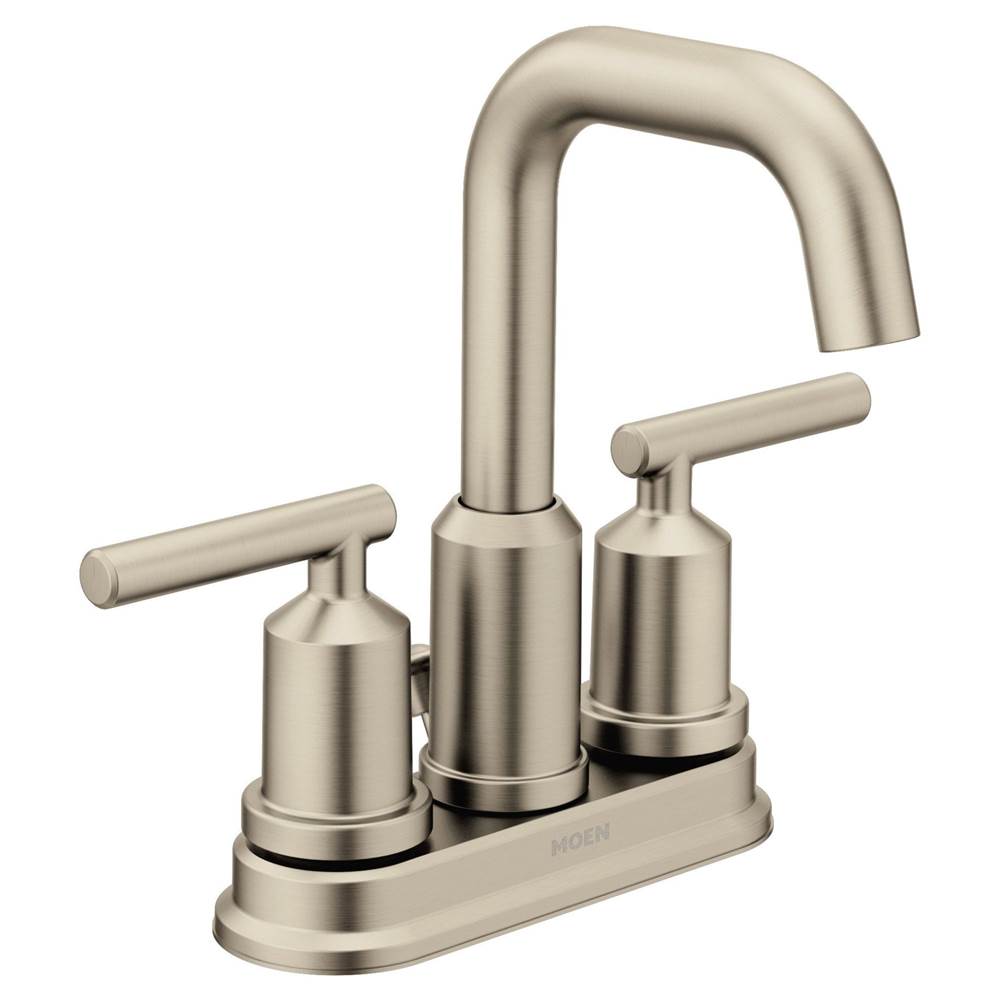 Gibson Two-Handle Centerset High Arc Modern Bathroom Faucet with Drain Assembly, Chrome