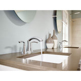 Glyde Two-Handle High Arc Centerset Bathroom Faucet, Chrome