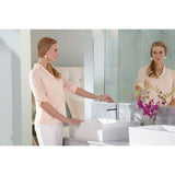 Align One-Handle Modern Bathroom Faucet with Drain Assembly and Optional Deckplate, Chrome