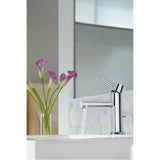 Align One-Handle Modern Bathroom Faucet with Drain Assembly and Optional Deckplate, Chrome