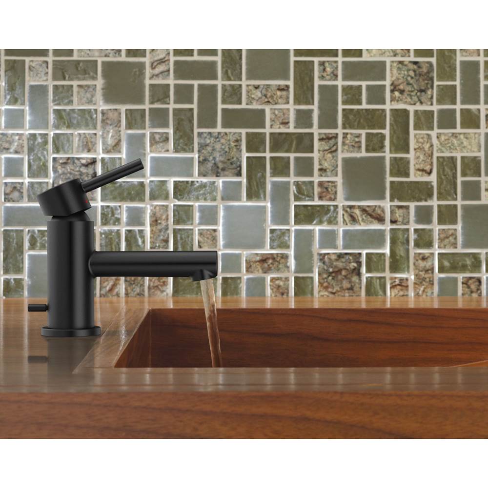 Align One-Handle Single Hole Low Profile Modern Bathroom Faucet with Drain Assembly, Chrome