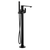 Moen - Matte black one-handle tub filler includes hand shower - Matte Black