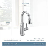 Belfield Single-Handle Bar Faucet Featuring Reflex in Spot Resist Stainless