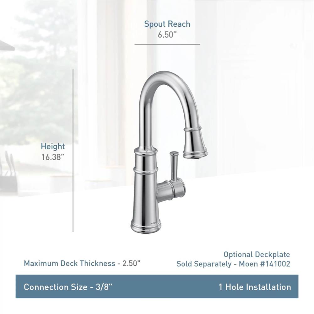 Belfield Single-Handle Bar Faucet Featuring Reflex in Matte Black