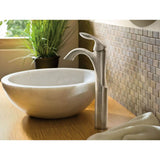 Eva One-Handle Single Hole Bathroom Sink Faucet with Optional Deckplate, Chrome
