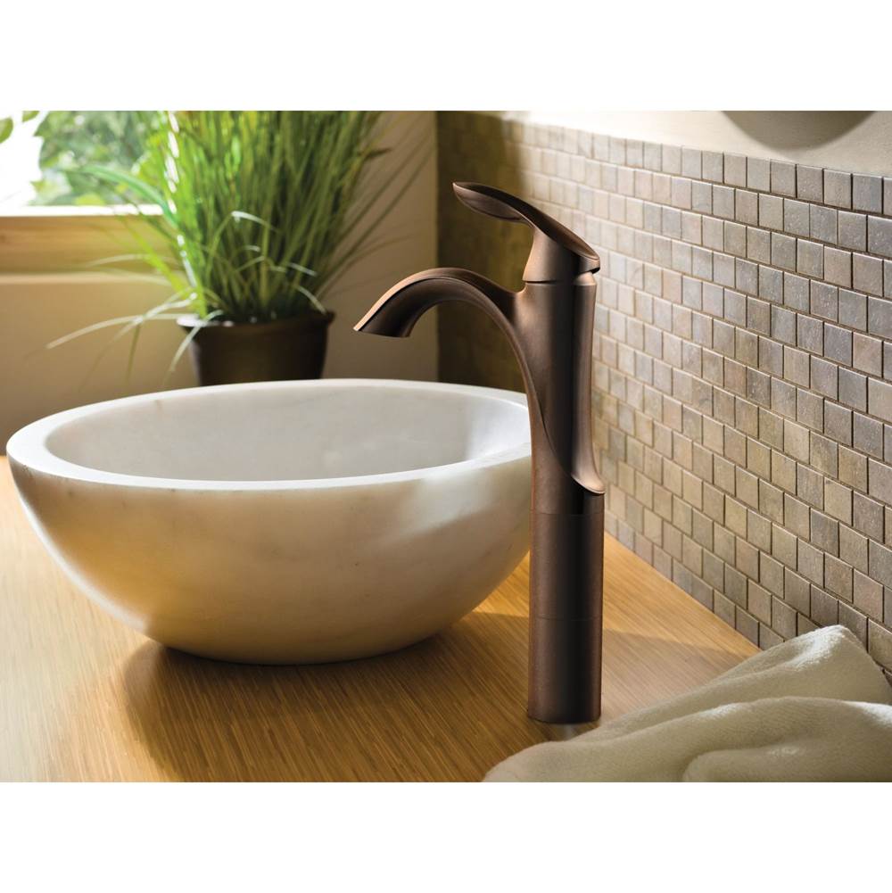Eva One-Handle Single Hole Bathroom Sink Faucet with Optional Deckplate, Chrome