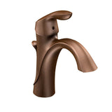 Eva One-Handle Single Hole Bathroom Sink Faucet with Optional Deckplate, Chrome