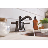 Belfield Two-Handle Centerset Bathroom Faucet, Chrome