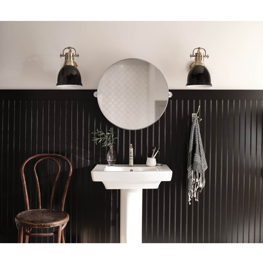 Belfield One-Handle Bathroom Sink Faucet with Drain Assembly and Optional Deckplate, Chrome