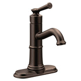 Belfield One-Handle Bathroom Sink Faucet with Drain Assembly and Optional Deckplate, Chrome